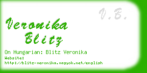 veronika blitz business card